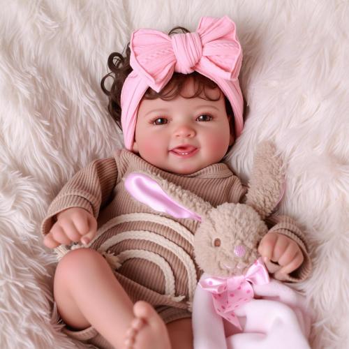 BABESIDE Lifelike Reborn Baby Dolls- Mia, 17 Inch Cute Realistic-Newborn Baby Doll Poseable Real Life Baby Dolls Girls with Gift Box for 3  Year Old