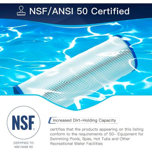 CC100 Pool Filter Cartridge, Compatible with Pentair CC100, CCRP100, Replaces Pleatco PAP100, Unicel C-9410, Filbur FC-0686, Pentair R173215, 100 sq.ft, Dimensions: 23 5/8 x 10 1/16