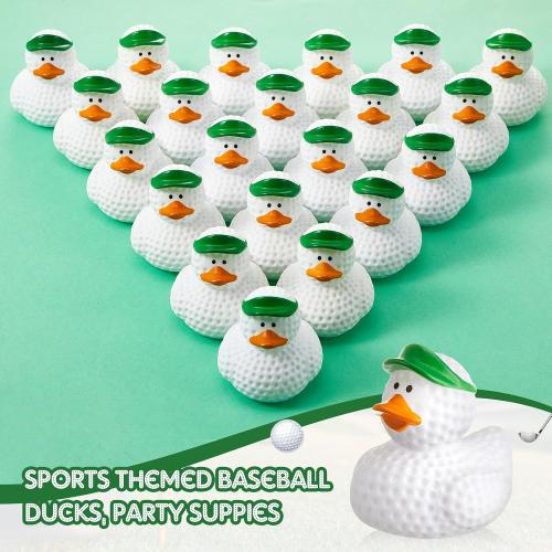 Deekin Rubber Ducks 2 Inch Bulk Sport Party Favors for Team Events Decorations Birthday Party Supplies Club Player Gift(12 Pcs,Golf)