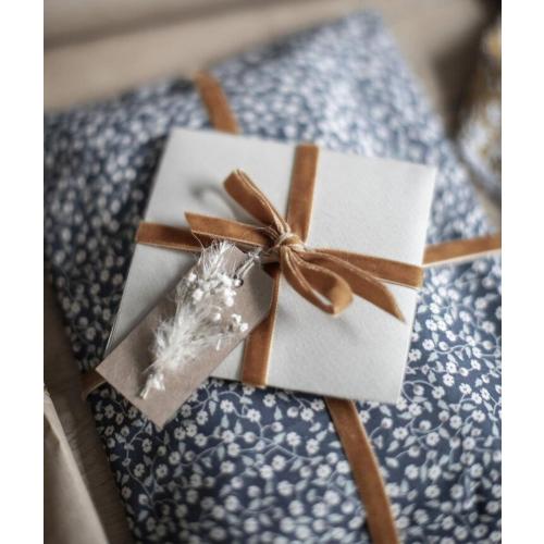 Camel Christmas Velvet Ribbon for Tree, Gift Wrapping, Flower Bouquet, Wreath Decorations, Bow Making 5/8'', 25 Yards