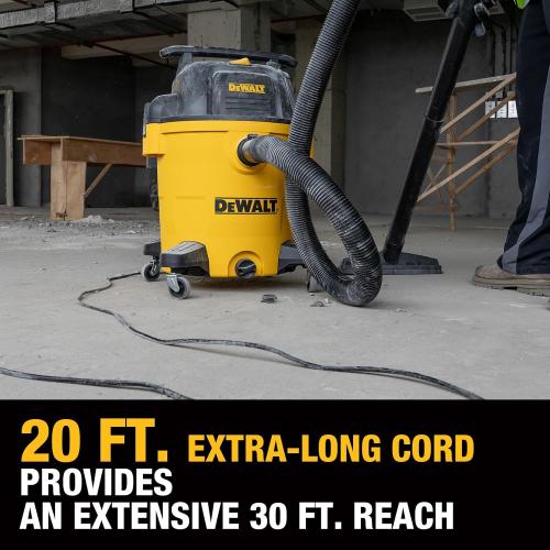 DEWALT Stealthsonic 12 Gallon 5.5 HP Shop Vacuum Wet and Dry, DXV12P-QTE | Ultra Quiet Motor with Powerful Suction, 6 Dust Bags & Accessary Storage Bag Design for Garage Workshop and Jobsite Cleanup