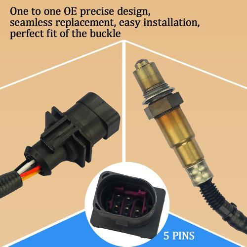 4 Pcs Upstream Downstream O2 Sensor for Maserati 3.0 3.8 Turbo 14-20