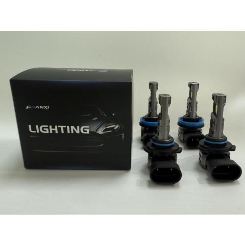 FRANXI 9005/HB3 H11/H8/H9 Light Bulbs Combo Fog Lights, 32000LM Super Bright 6000K Cool White, 1:1 Design with Cooling Fan, Off-Road Light, Plug and Play, Pack of 4