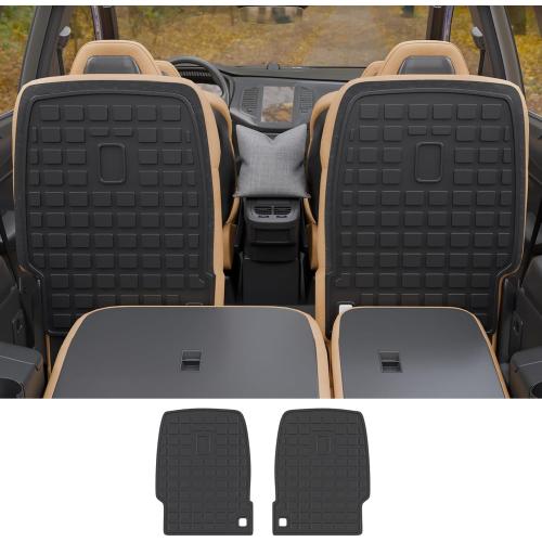 Rongtaod Cargo Mat Compatible with 2020-2025 Hyundai Palisade 7 Seats Trunk Mat Cargo Mat Cargo Liner All Weather Trunk Liner Kick Mat 2024 Palisade Accessories (2nd Row Backrest Mats)