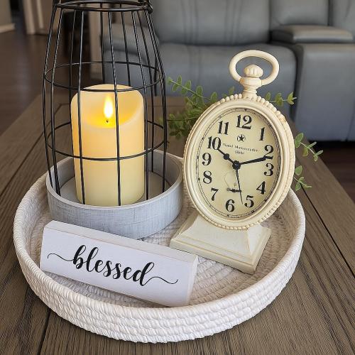 Lezonic Rechargeable Flickering Flameless Candles Battery Operated with Remote and Timer, Pack of 2(D 3'' X H 4''5''6'') Long Lasting Ivory White Real Wax LED USB Pillar Candles