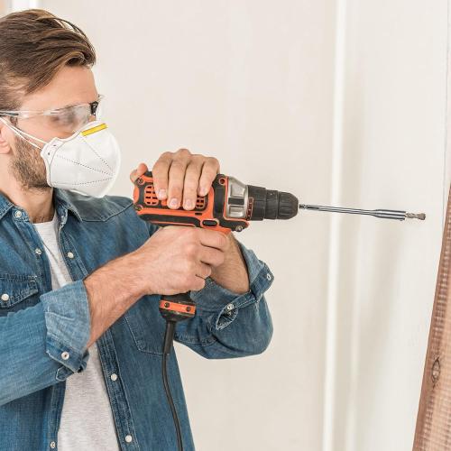 Hotop 4 Pieces 1/4 Extension Drill Bit Set Wood Spade Drill Bit Extension, 6 and 12 Inches with 2 Pieces Key, Use with High-Carbon Steel Wood Spade