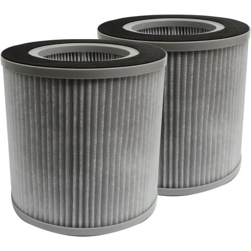 PUREBURG Replacement Filter Compatible with Proscenic A8 Air Purifier, H13 True HEPA Activated Carbon 2-in-1 3-Stage Filtration Air Clean Dust VOCs,2-Pack