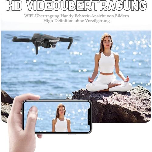 E88 Pro Drone with Camera, 4K HD Dual Camera Foldable FPV Drone Long Flight Time for Kids Beginners(Drone)