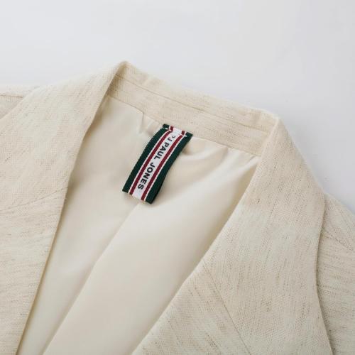 PJ PAUL JONES Men's Sport Coats and Blazers Linen Cotton Blazer Regular Fit 2 Buttons Suit Jacket with Removable Brooch