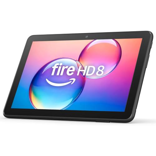 Amazon Fire HD 8 tablet (newest model), 8” HD Display, 3GB memory, 32GB, designed for portable entertainment, Black