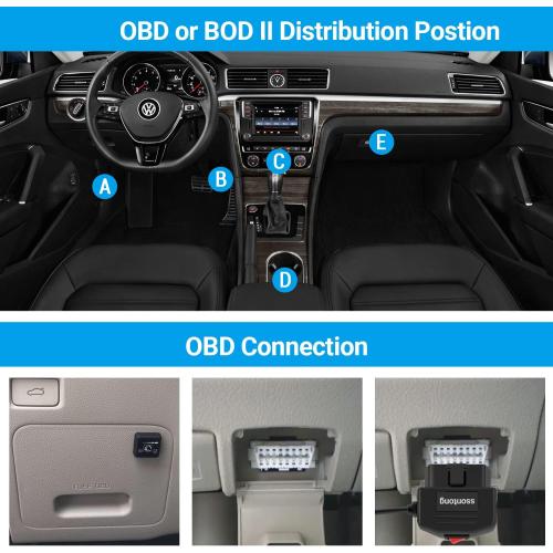 OBD Dash Cam Power Cable, Type-C USB Hardwire Kit ACC Mode with Switch