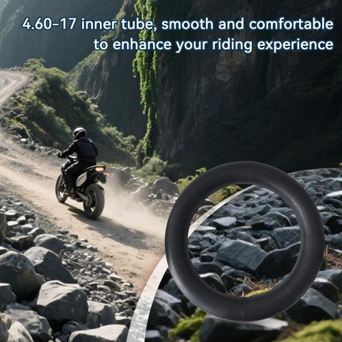 2 Pack 4.60-17 Inner Tube with Straight Valve Stem 130/70-17 140/70-17 130/80-17 140/80-17 460-17 for KLR250 KL250 XL350R XT250 Motorcycle Dirt Pit Bike Tubes ‼️like new‼️