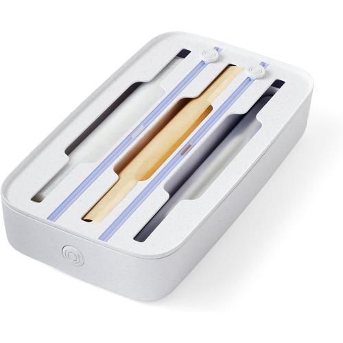 YouCopia StoraRoll Wrap Dispenser, 3-in-1, Drawer Organizer for Foil, Plastic Wrap, Parchment and Wax Paper with Safety Cutters and Labels for Kitchen Organization