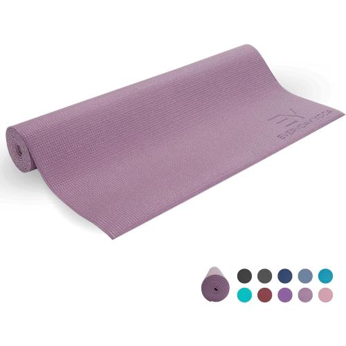 Everyday Yoga Deluxe Mat, Spacious 72x24 Non-Slip Yoga Mat for Comfortable Home Workouts, 3-5mm Extra Thick