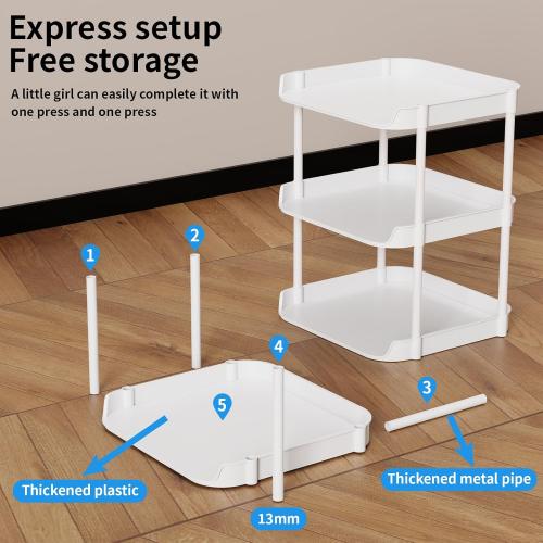 6 Tier Narrow Shoe Storage Rack, Compact Single Shoerack Stand for Slim Space, Stackable Tall Thin Show Tower, Solid Plastic Shelves, for Hallways, Kitchens, Bedrooms Tidy Organizer, White
