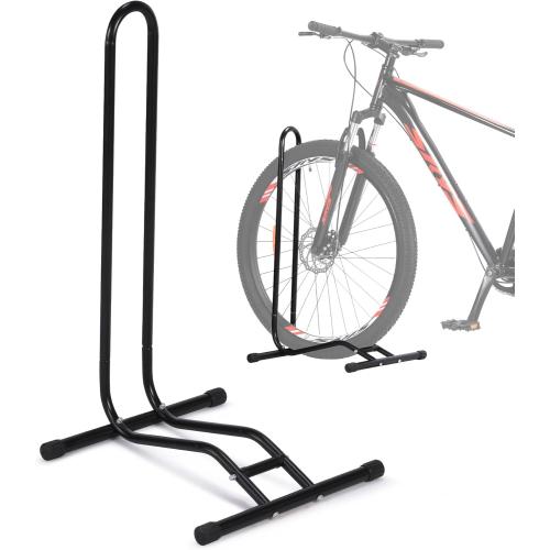 Size 16-29 Bike Floor Stand for Indoor/Outdoor Storage - Fits 16-29 Bikes, Supports Tires up to 2.8 Wide, Stable and Space-Saving Design