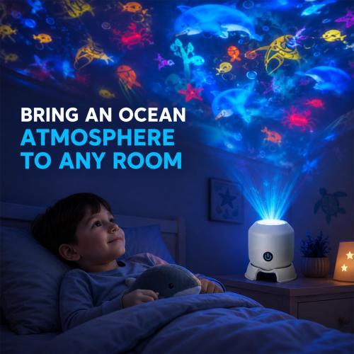 Dynamic Rotating LED Projector Light