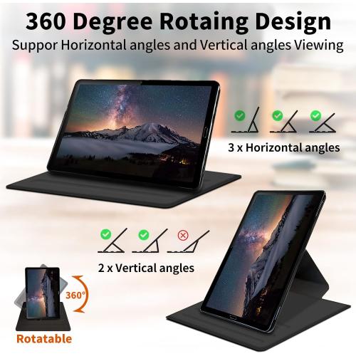 for iPad Pro 13 inch Case 2024 M4 with 360 Degree Rotating Stand Protective Smart Cover with Auto Wake Sleep Case for iPad Pro 13 inch 7th Generation 2024 - Purple Roses Flower in The Rain