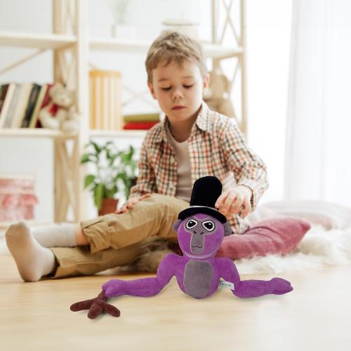 Monkey Plush - Stuffed Animal for Game Fans, Ideal for Birthday Parties Cute Halloween Plush Toy – Soft Stuffed Animal Plushie, Gift for Kids & Adults Party (Purple)