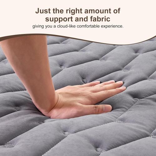 Premium Foam Japanese Futon Floor Mattress 100% High Density Foam Comfortable Floor Mattress,3.2 Thicken Foldable Sleeping Pad,Dormitory Tatami Mat,for Adult and Kids (Gray)