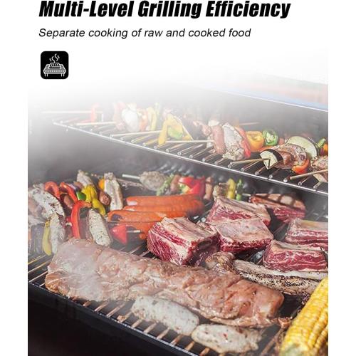 47004 Grill Warming Rack for Bull 30 Gas Grill, Heavy Duty 304 Stainless Steel Grill Replacement Warming Rack Fits for Angus Outlaw Lonestar 4 Burner & Bison Charcoal BBQ Grills
