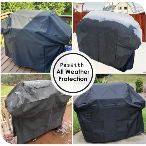 Ultimate Durable Grill Cover for Weber Genesis 300 & Genesis II 300 Series Grills,Heavy Duty Waterproof Rip-Proof 58 BBQ Cover,Fade Resistant 7130 Gas Grill Cover with Strap for Weber 3 Burner Grill