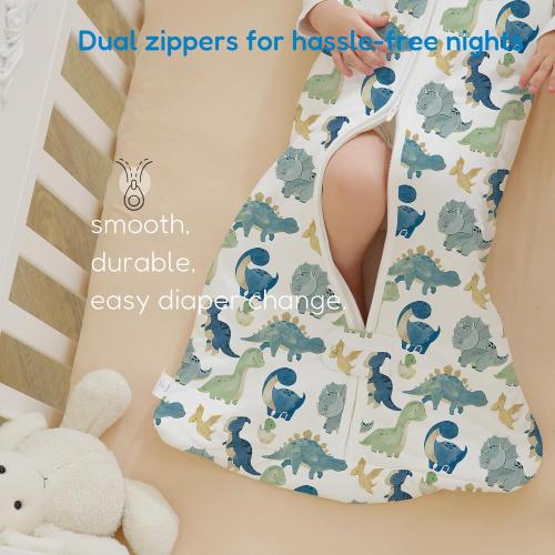 TotAha Sleep Sack 6-12-15 Months 1.0 TOG, Unisex Buttery Soft Sleeping Sacks with 2-way Safe Zipper, Premium Winter Sleep Bag