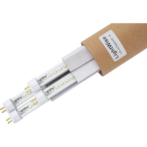 4,8,20 Pack 4Ft 42W LED T5 Grow Tube with Sun White 5500K and 7500 Lumen Each Replace F54T5HO Bulb Directly to get Over 50% Energy Saving and VHO Performance. (4 Pack)