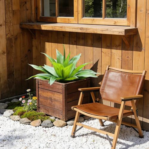 VeriNatural Artificial Agave Plant,Faux Plants Outdoor Decor,UV Resistant Large Potted Greenery,Realistic Plastic Succulents for Patio Porch Entryways Office Garden,1 Pack