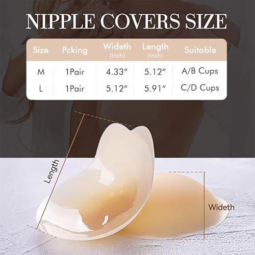 Sticky Bra-Push Up Adhesive Backless Strapless Bra for Women Reusable Silicone Nipple Covers