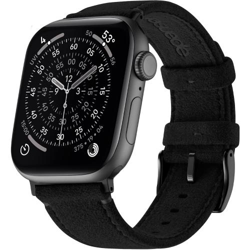 Bandletic Suede Leather Compatible with Apple Watch Bands for Men Women