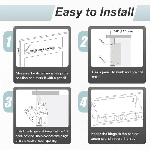 11 Soft Close Tip Out Tray for Sink, Tip-Out Trays, Sturdy and Durable, Easy to Install & Includes Detailed Instructions, Great for Maximizing Kitchen and Bathroom Storage, 2 Pack
