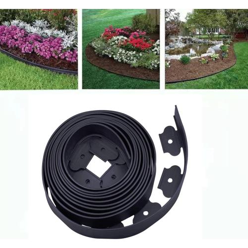 Garden Edging，40ft Landscape Edging (Black)