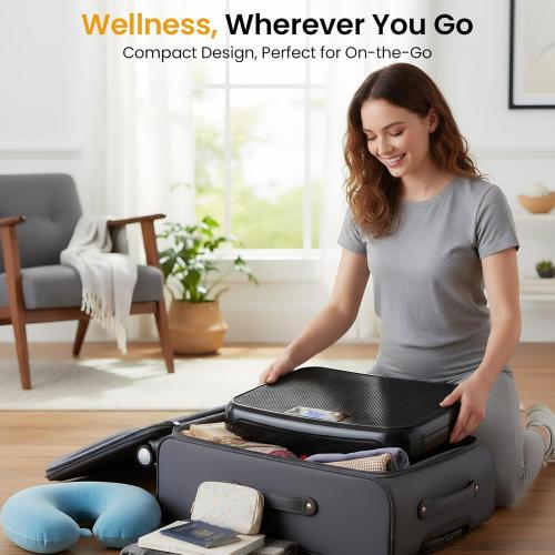 TISSCARE Vibration Plate Exercise Machine Mini Vibrating Plates for Lymphatic Drainage and Weight Loss, 400Lbs Capacity Full Body Power Shake Workout Platform for Home Cardio Fitness