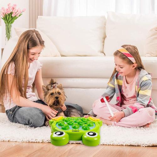 YEEBAY Whack A Frog Game with 2 Hammers, Toddler Early Developmental Learning Toy, Fun Birthday Gift for Kids Age 2 , Toys for 2 3 4 Year Old Boys Grils