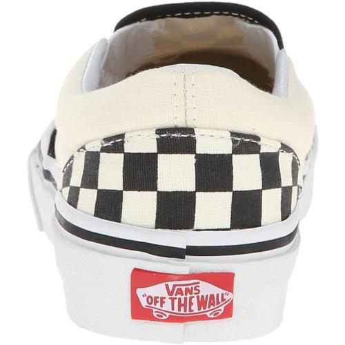 Vans Kids Unisex Classic Slip On, (Checkerboard) Black/White, (Size 6) Toddler