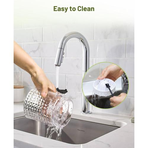Electric Citrus Juicer, Automatic Orange Juicer Squeezer with Power Cord, Portable Juicer with Cleaning Brush for Lemon, Grapefruit, High Juice Yield, One Touch Operation, Easy to Clean