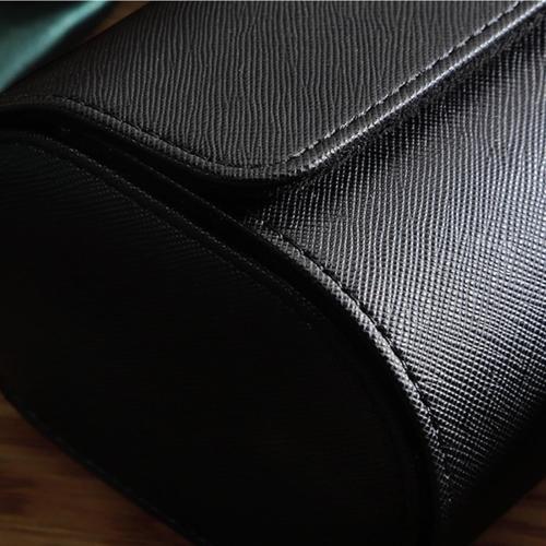 BOSHKU Color Black Watch Storage Box Portable Travel Multi-Position Watch Storage Bag Mechanical Watch Packaging Box Watch Bag