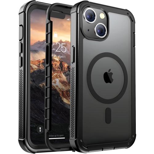 jaroco Magnetic for iPhone 14 Case Heavy Duty Protection Black