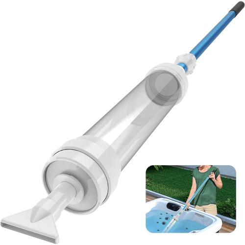 Blue Spa Vacuum Compatible With 6250 Paradise Power - Self-Contained, No Pumping, Batteries - Picks up Rocks, Pennies, Beach Sand in Hot Tub, Above Ground Pool