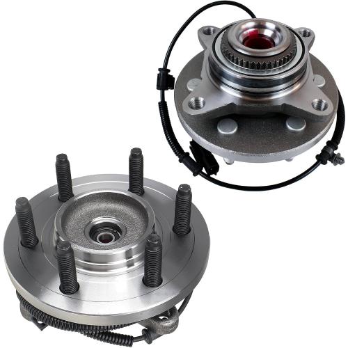 Autoround 515142 [2-Pack] 4WD Front Wheel Bearing and Hub Assembly Compatible with 2011-2014 Ford F-150 Expedition, Lincoln Navigator, 6 Lug W/ABS (Exc. Heavy Duty)