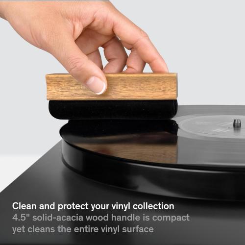 Boundless Audio Record Cleaner Brush - Velvet Vinyl Brush - Record Player Accessories for Vinyl Cleaning
