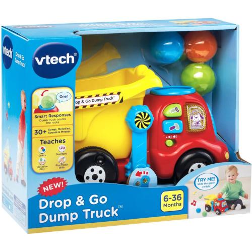 VTech Drop and Go Dump Truck, Yellow