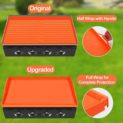 Size 36 NancyL 36 Inch Silicone Griddle Cover for Blackstone, Full-Wrap 36 Griddle Mat Protective Grill for Blackstone Protector Accessories Kit, Protect from Rust, Rodents, Insects, Debris