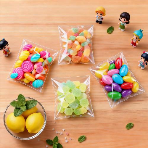 PigPotParty Cookie Bags 3''x 5, 100 Pcs Self Sealing Cellophane Treat Bags, Small Clear Plastic Goodie Bag for Gift, Snack, Party Favor, Candy