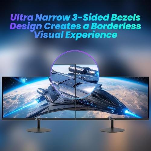 ArcticPro 22 inch 144Hz 100Hz Monitor, Full HD (1920 x 1080p) Computer Monitor, 105% sRGB, 3000:1 Contrast, 3-Sided Frameless, Ultra Slim, VESA, LowBlue Mode, Tilt Adjust, HDMI *1, VGA*1