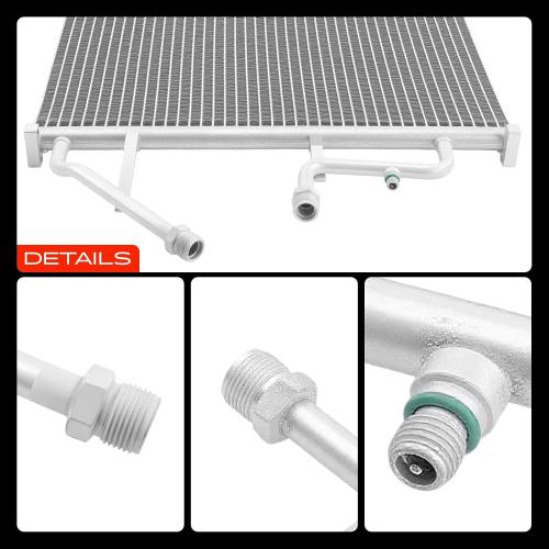 A-Premium A/C Condenser Compatible with Chevrolet & GMC - Blazer 1994, C1500/C2500/K1500/K2500 Suburban, C3500/K3500, Yukon 1994-1995