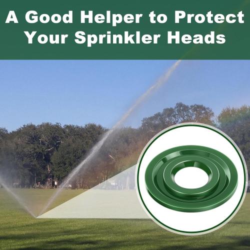 20 Pcs Sprinkler Spray Protector Donut 1.57 ID Plastic Sprinkler Head Protector Lawn Covers for Outside, Prevent Grass from Blocking