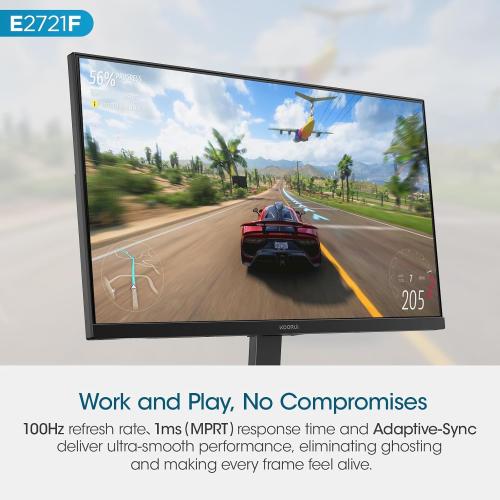 Size 27 KOORUI 27 Inch QHD (2560x1440) IPS Ultra-Thin Computer Gaming Monitor, 100Hz Refresh Rate, DCI-P3 95%, FreeSync & G-Sync, 1ms MPRT, VESA 100x100mm, Tilt Adjustable for Game and Work