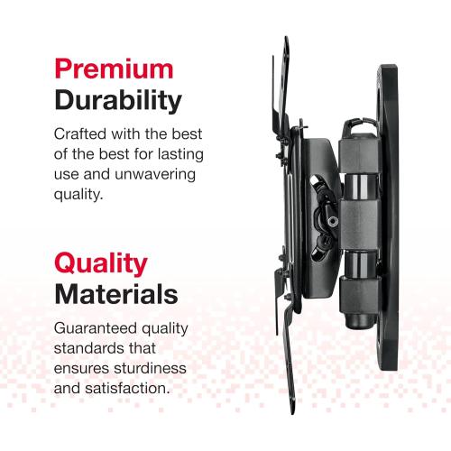 Size 19-39 Rocketfish - Full-Motion TV Wall Mount for Most 19 - 39 TVs - Black